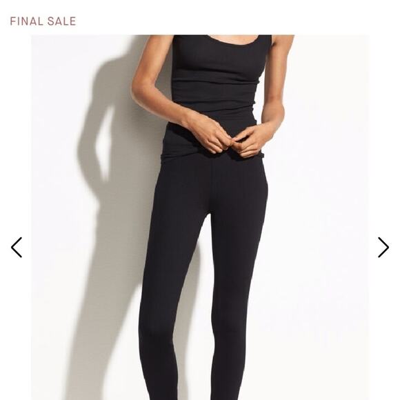 Vince Black Tech Ponte Stretch Leggings Minimalist Sleek Pull-On Pants Sz XS - Picture 10 of 12